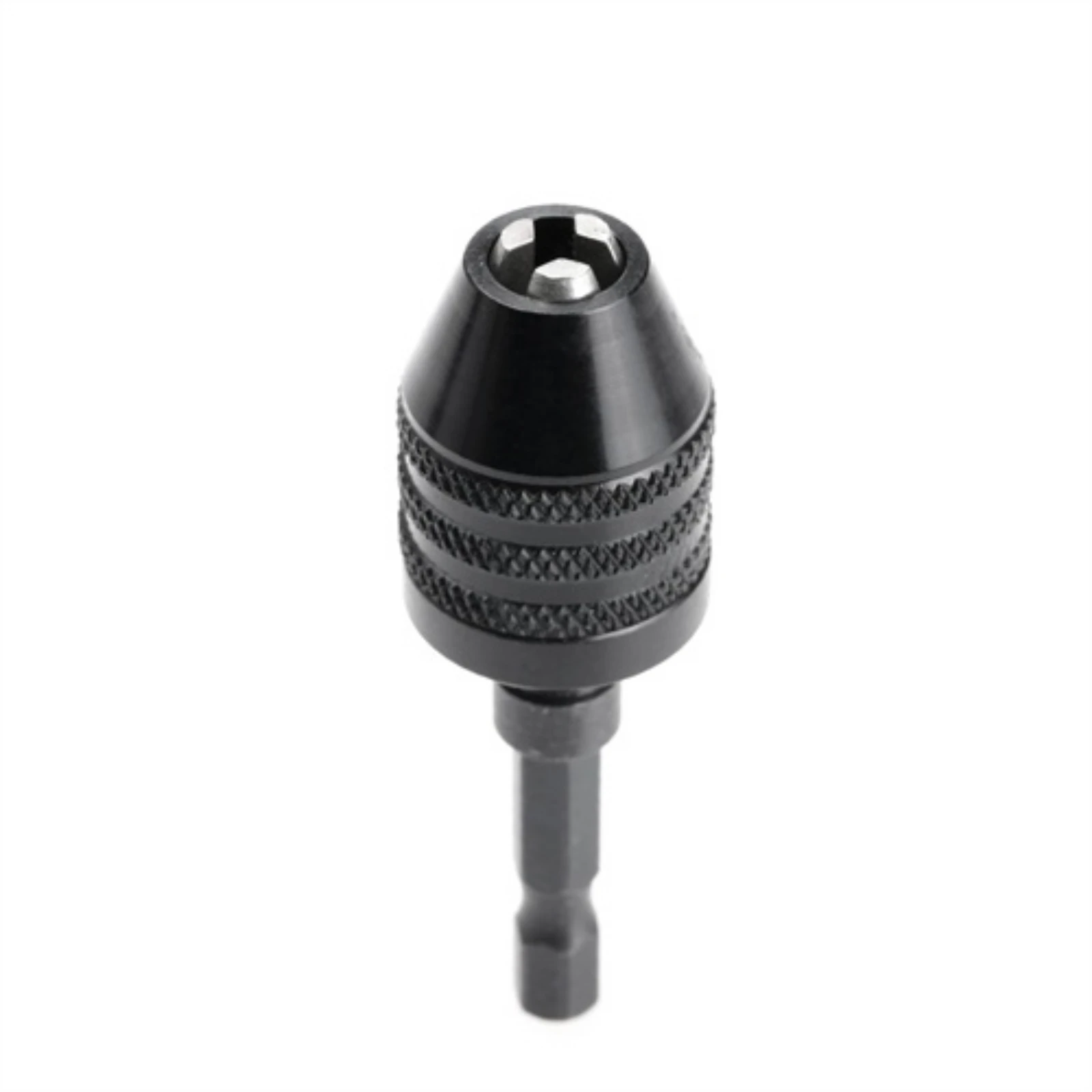 

0.3-6.5mm 1/4" Hex Carbon Steel Keyless Drill Bit Chuck Screwdriver Machine Conversion Drill Chuck Quick Change Converter 1pc