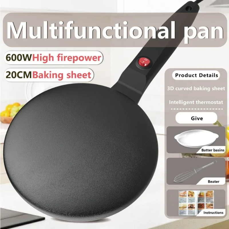 110V/220V Household Non-stick Pancake Machine Electric Crepe Baking Pan Instant Heating Spring roll Pastry Frying Grilling Plate baking pan crepe maker