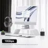 Minisoprur iMac 24 inch Dock Stand 6-Port iMac Hub with USB USB 3.2 10Gbps SD/TF Ports for iMac 24 M1 M3 M4 iMac Accessories 3