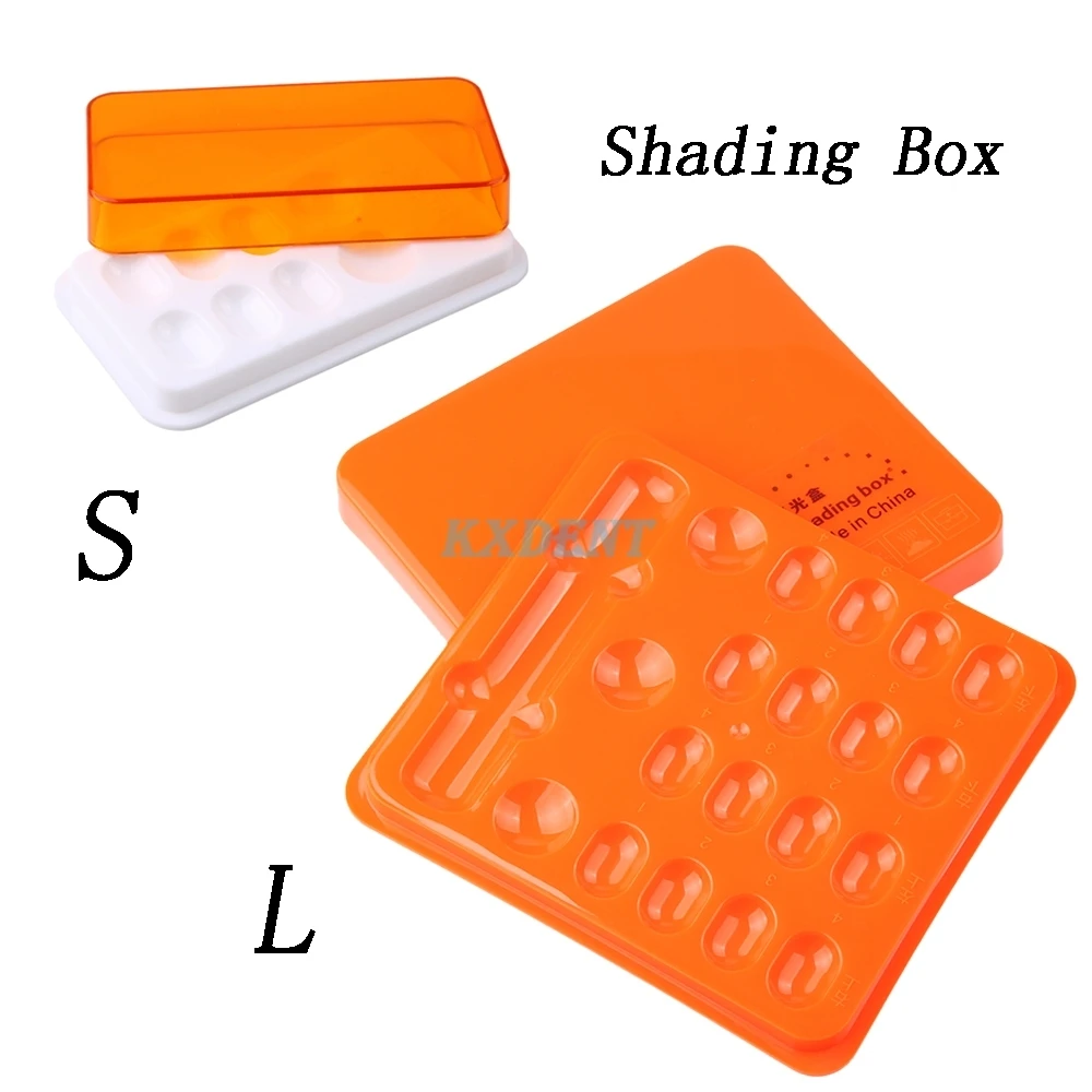 

1pcs Dental Shading Light Box Large/Small Shading Boxes All-Ceramic Teeth Storage Container Dentistry Lab Material Supplies