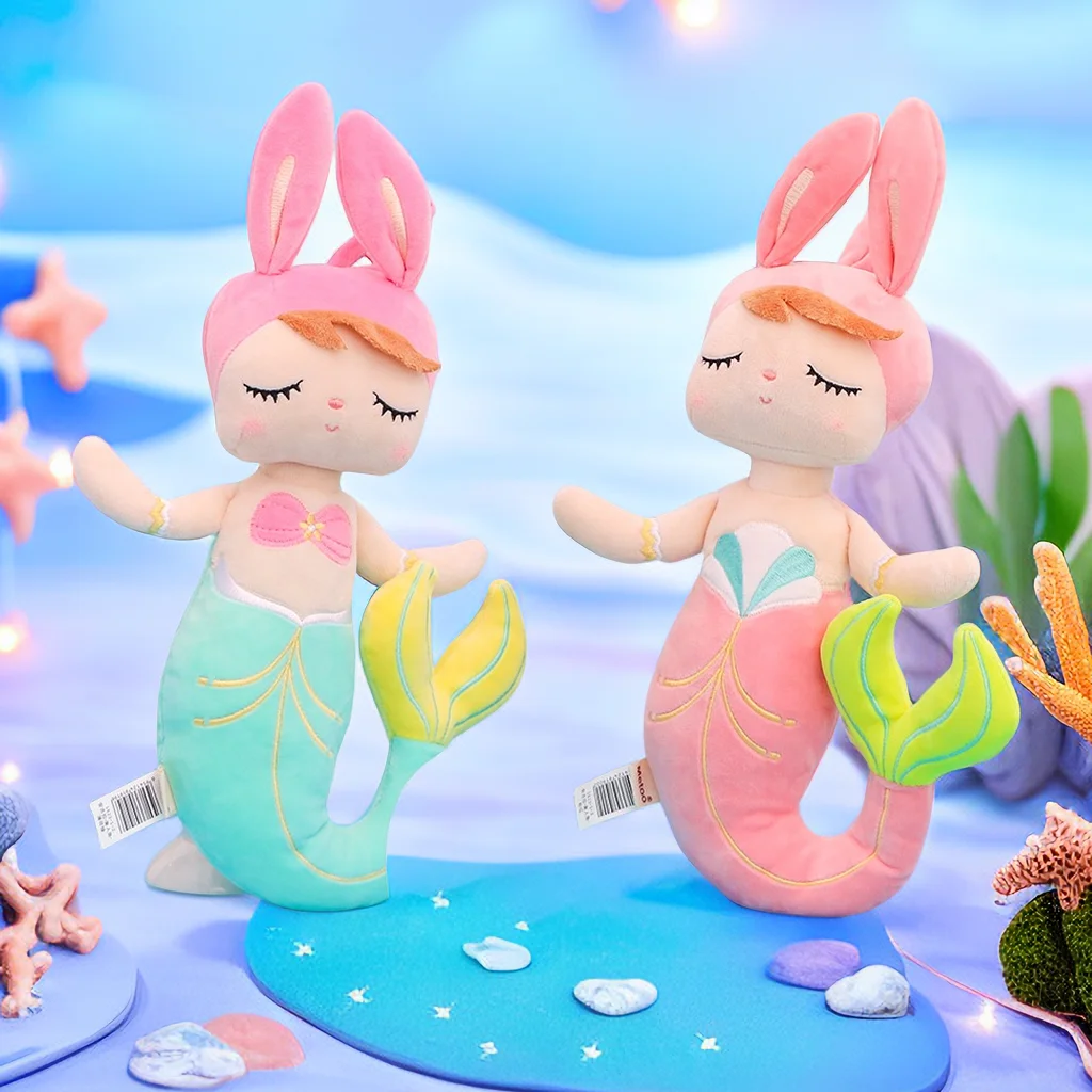 Metoo Angela Mermaid Rabbit Plush Stuffed Doll Kids Birthday Holiday Gifties for Girls Angela Metoo Peluches Personalized Toys