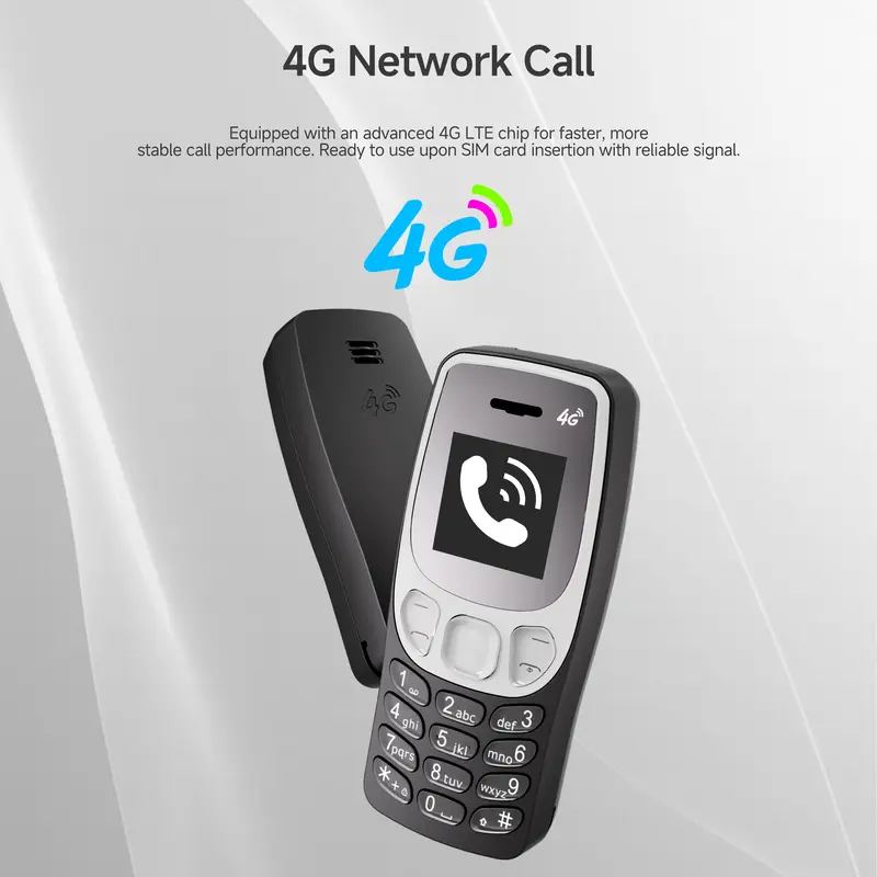 SERVO BM80 2G VS 4G Mini Mobile Phone Dual SIM Speed Dial Auto Call Recording Blacklist Magic Voice Small Cellular Phones Type-C - Image 4