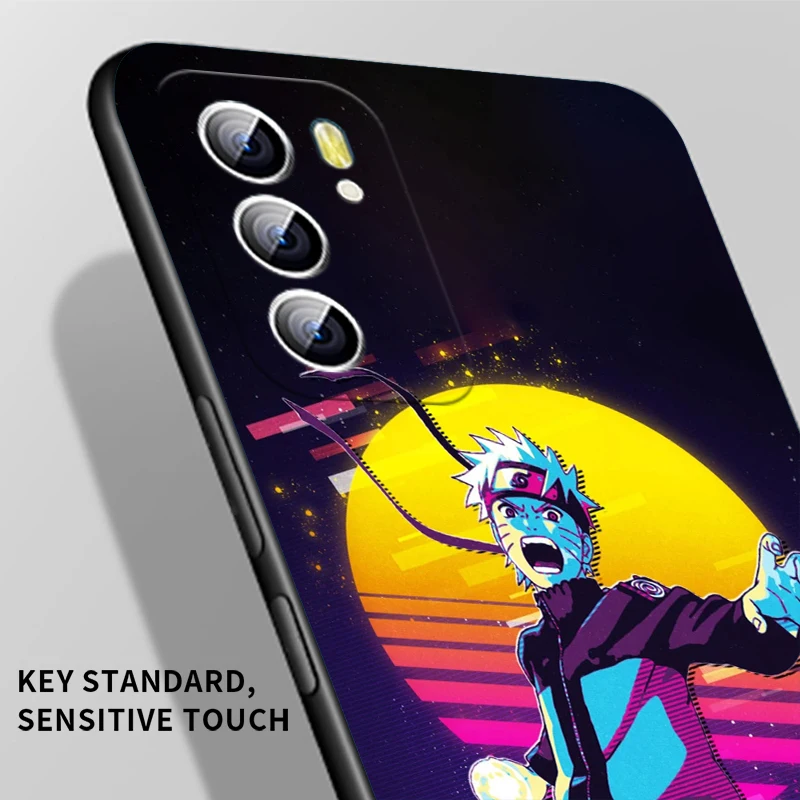 Fashion Kakashi Naruto For OPPO Reno 7 6 5 4 3 SE Z F Pro Plus 4G 5G Black Phone Case Silicone Cover Soft Shell Funda Capa