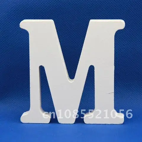 

Personalised Name Design Birthday Party White Alphabet Home Decor 1pc Freestanding Wooden Letters DIY Wedding Decoration