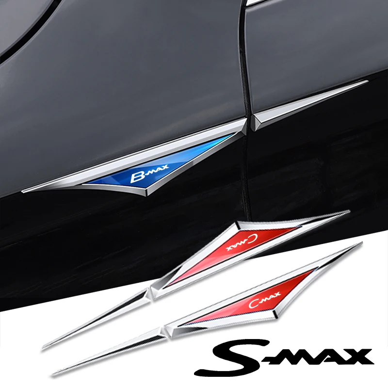 

2pcs alloy car stickers car accsesories accessory for ford s-max c-max b-max