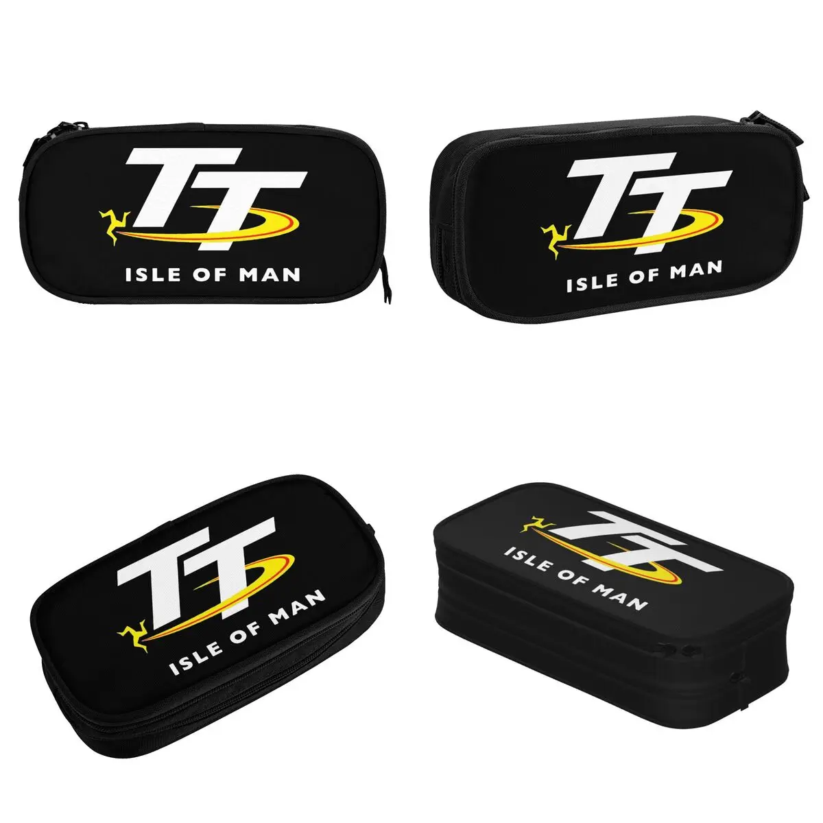 Isle Of Man TT Races Manx 연필 케이스 펜 홀더 가방 학생 대형 보관 학교 용품 선물 연필 케이스