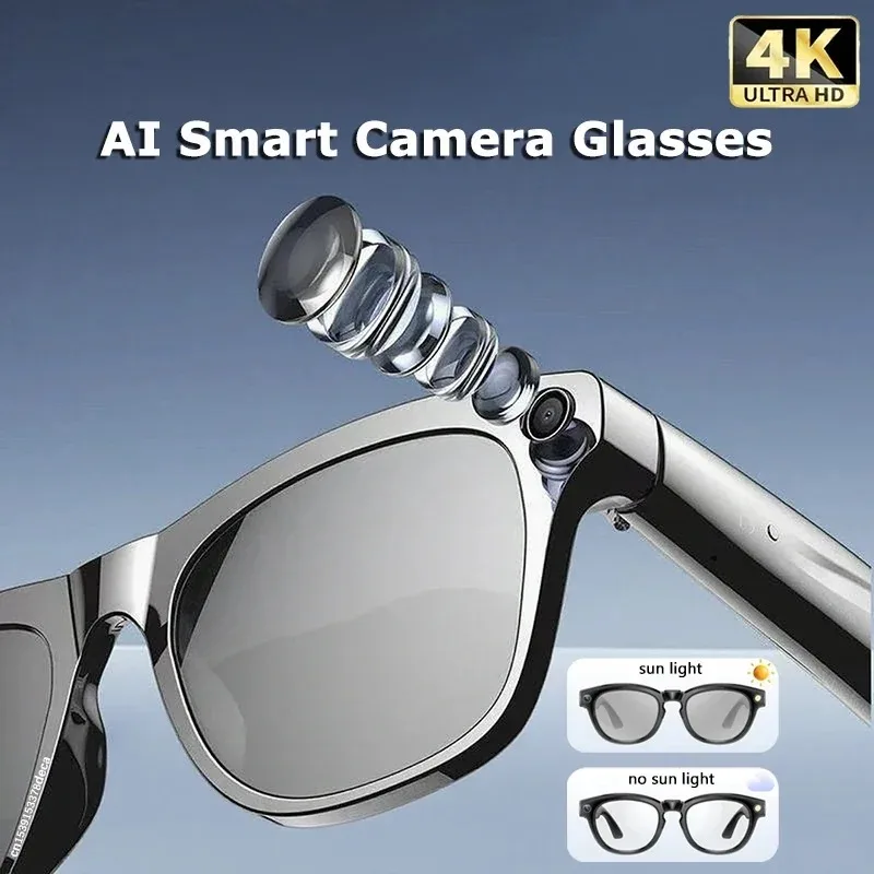 Slimme bril met ai-camera bluetooth-bellen en spraakassistent_voghion.com