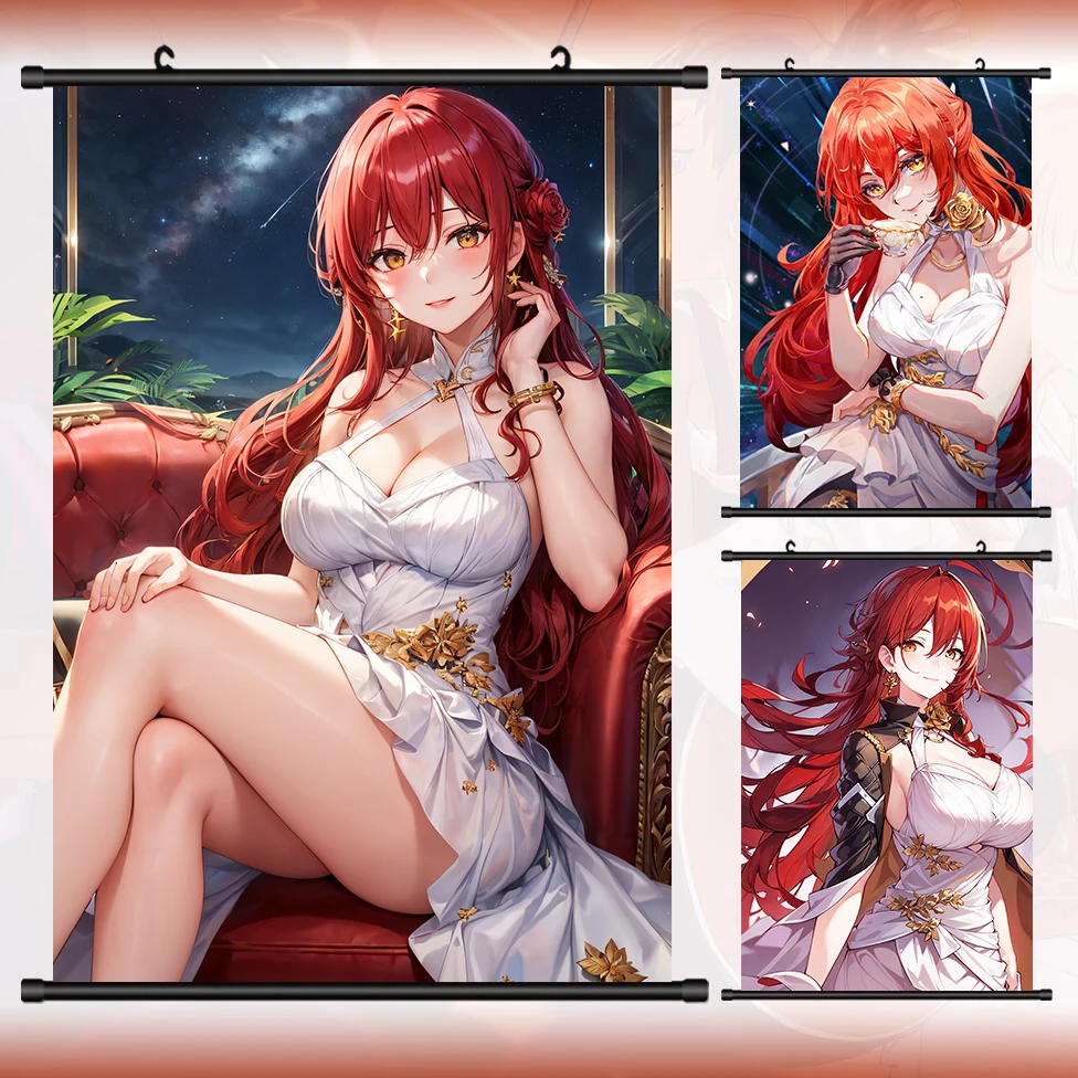 

Игровой аниме Himeko Honkai: Star Rail Cosplay HD настенный свиток рулонная картина постер подвесная картина постер домашний Декор подарок