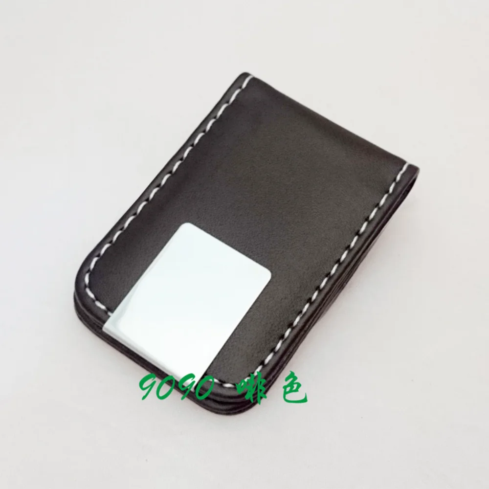 Compact Magnetic Leather Money Clip