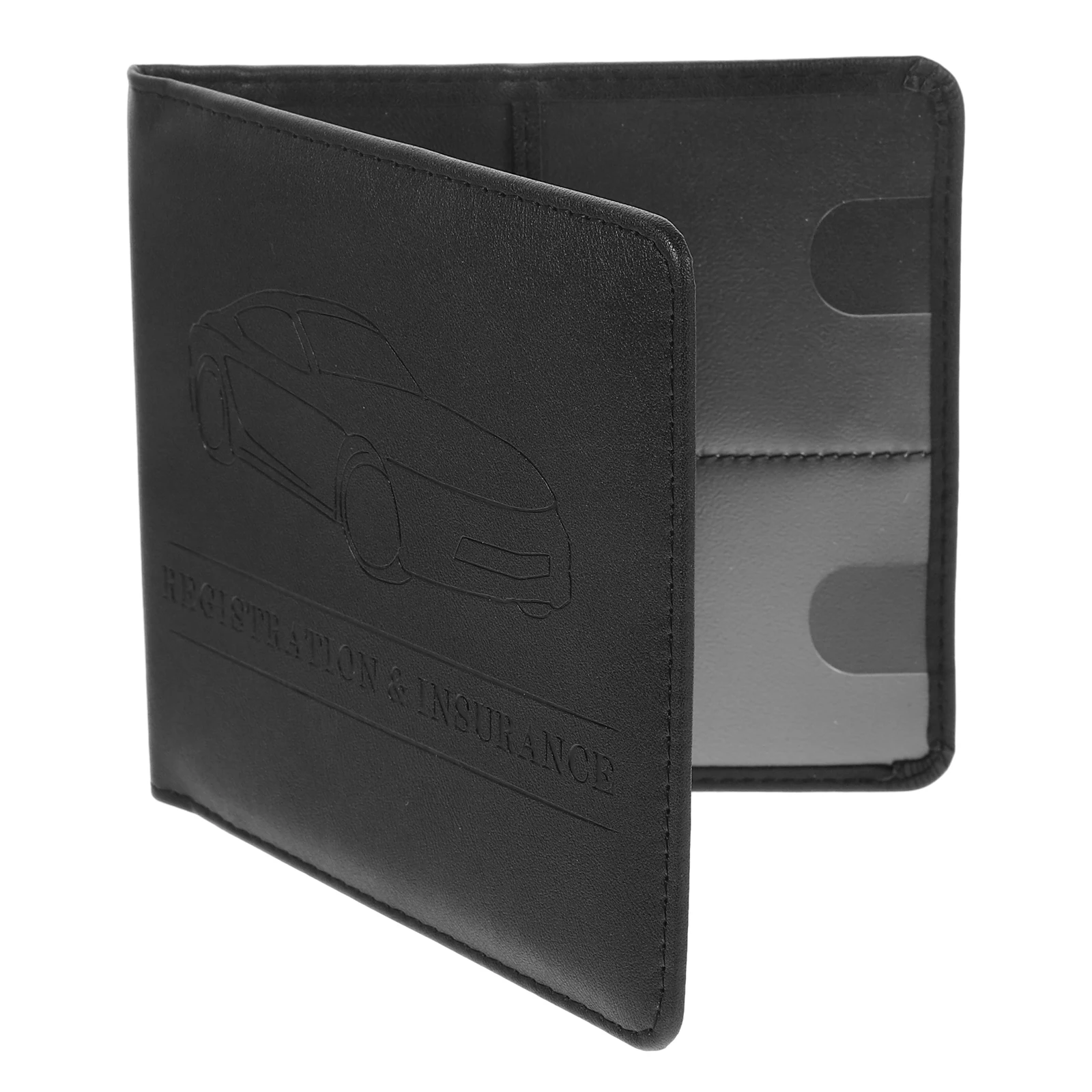 PU leather card collection bags Car Registration Insurance Card Holder Document Wallet PU Manual Folder Car Paperwork Organizers