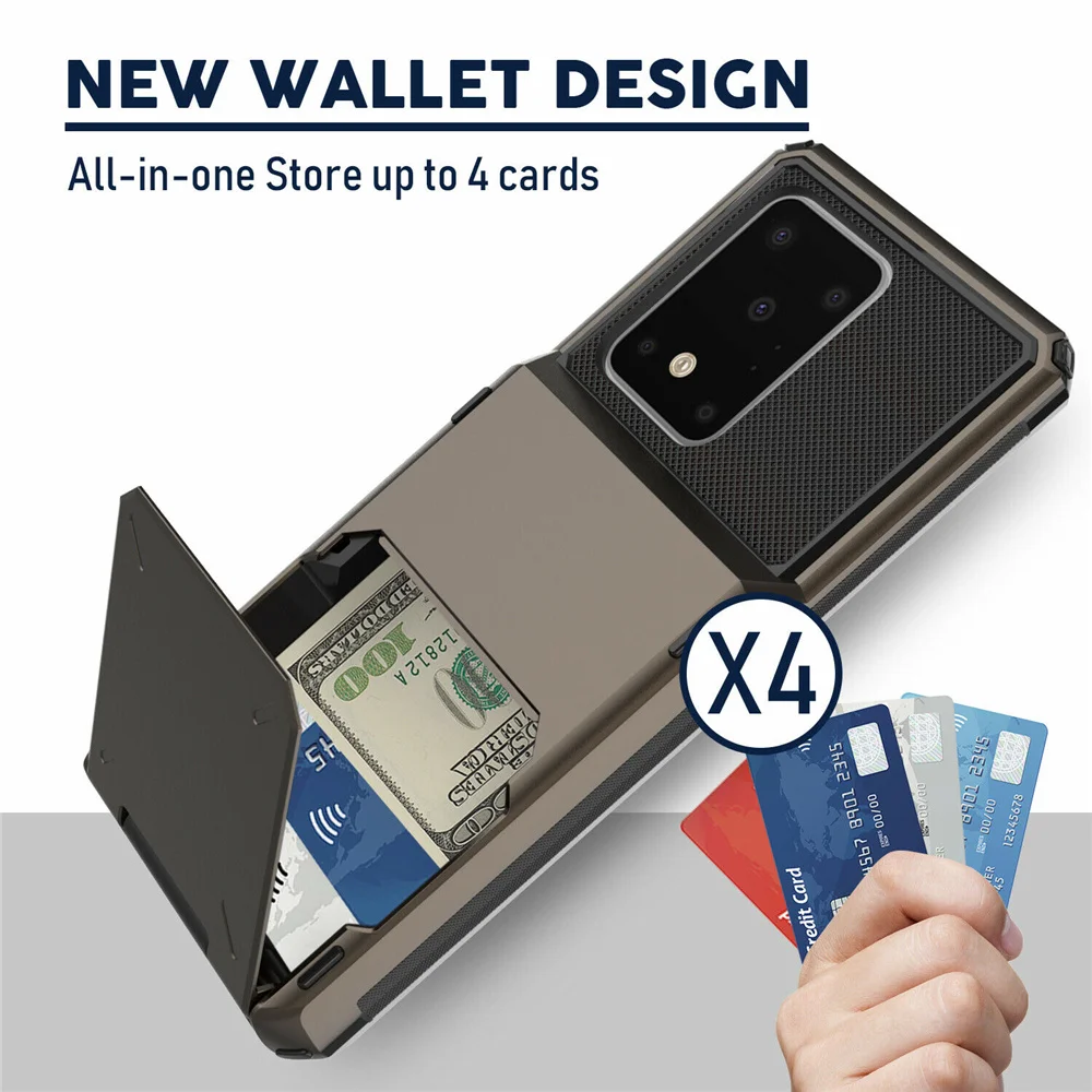 Premium Wallet Credit Card Cover with ID Slots