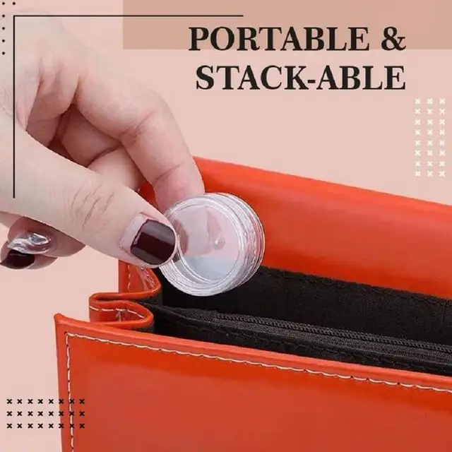 Utazási Kozmetikai Edény Üres Rakható Üvegek Laza Pot Szemhéjpúder Por Kis Hordozható Palackok - Image 3