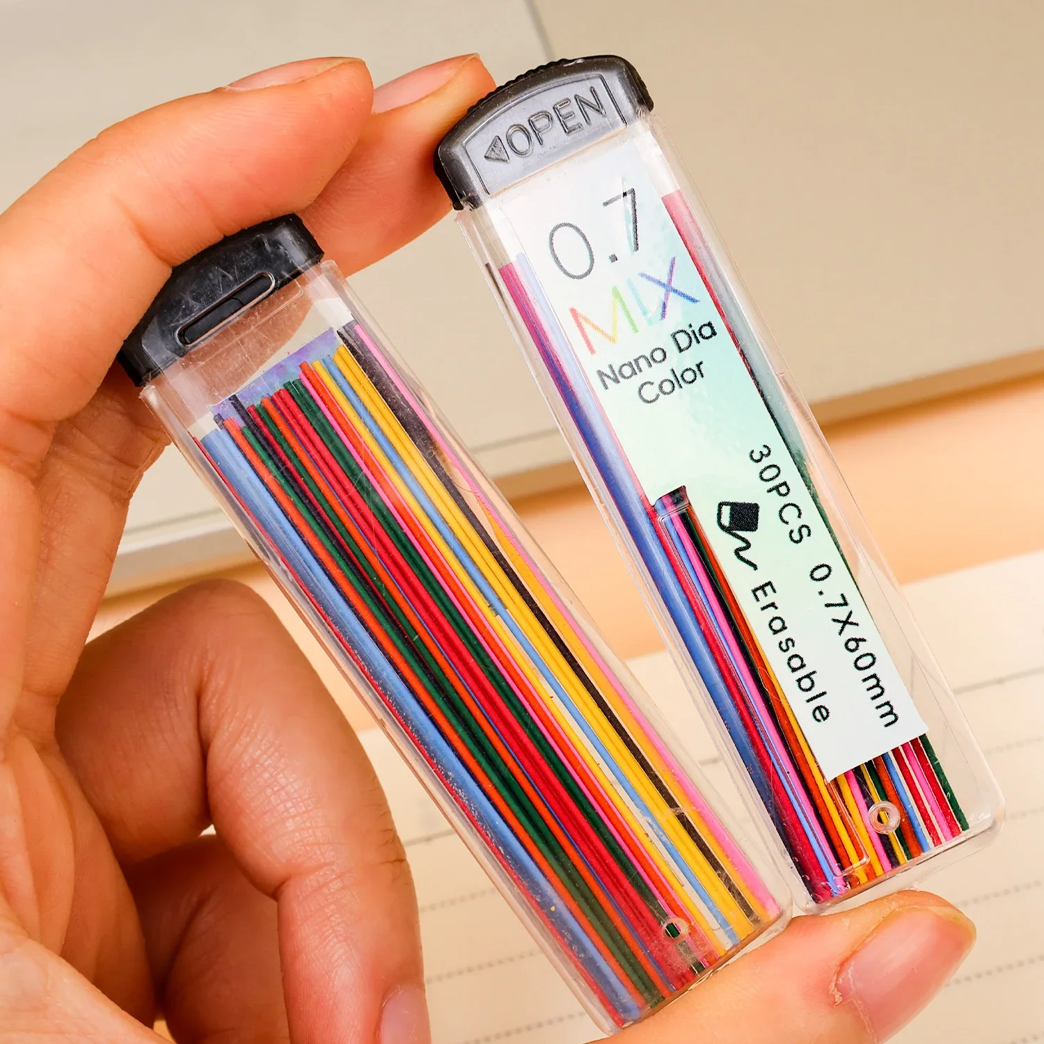 1-5Set Multi-color Mechanical Pencil Lead 0.7mm Colorful Pencil Lead Automatic Pencil Lead Refill Art Sketch Drawing Supplies 3