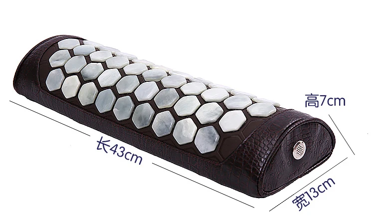 Hexagon jade infrared heating germanium stone jade cervical heated PR-P002 massage relaxant cervical tourmaline pillow220V