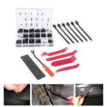  467 Pieces Automotive Car Retainer Clips & Plastic Fasteners Kit with 7 Cable Ties Push Pin Rivets Set for Toyota for Honda 