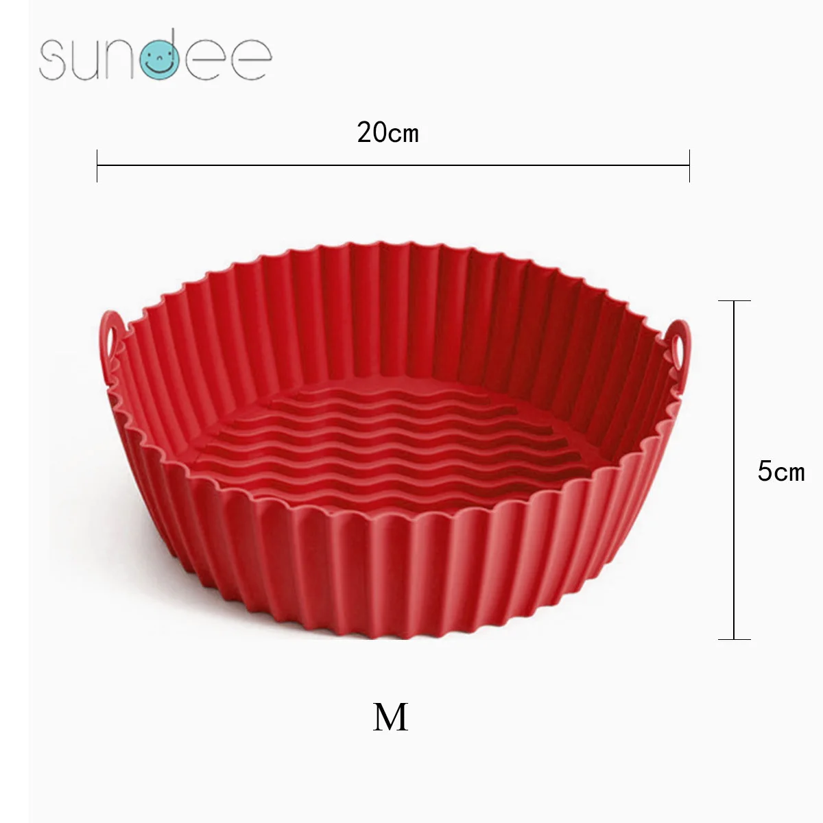Air Fryer Oven Silicone Baking Tray Reusable Pizza Fried Chicken Basket Silicone Molds for Air Fryer Grill Pan Accessories Tool