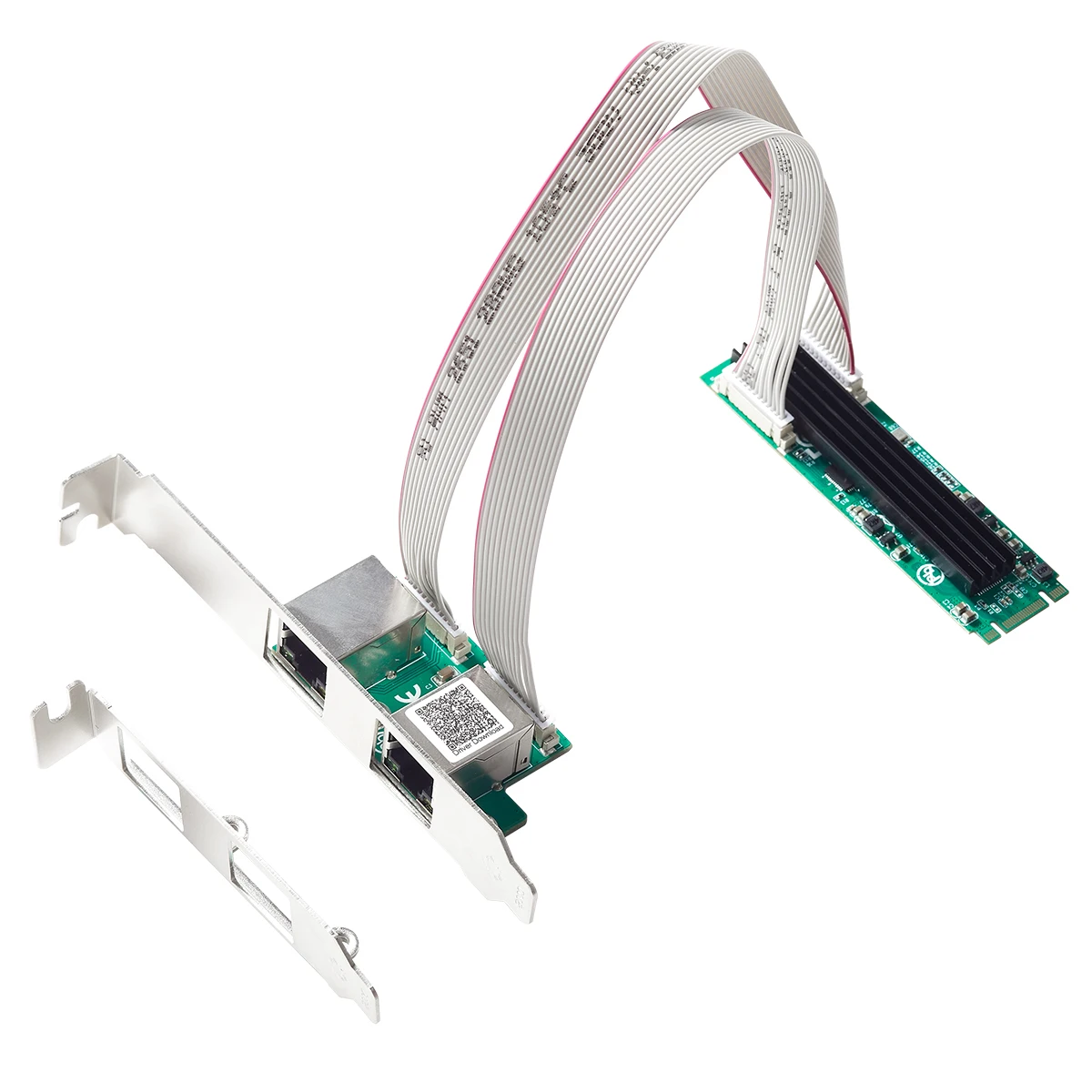 Iocrest-nic Placa de Rede M.2 para Porta Dupla 2.5g M.2 22x80 mm Chave b 2500 Mbps Chipconjunto Rtl8125b - Imagem 4