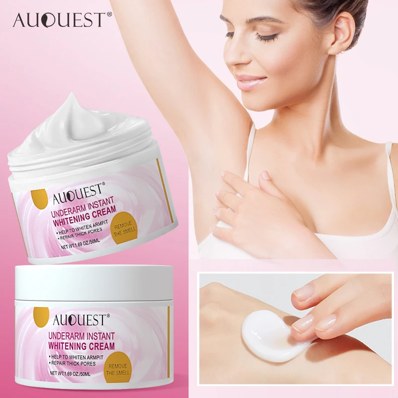 AUQUEST Body Whitening Cream Underarm Armpit Knee Dark Spot Cream for Private Parts Skin Care Remove Melanin Beauty Health