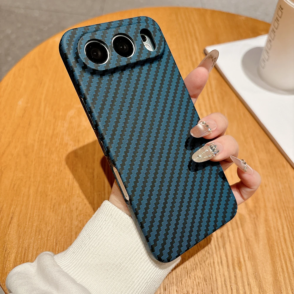 Carbon Fiber Anti-Fingerprint Protective Case - Slim Hard Shell