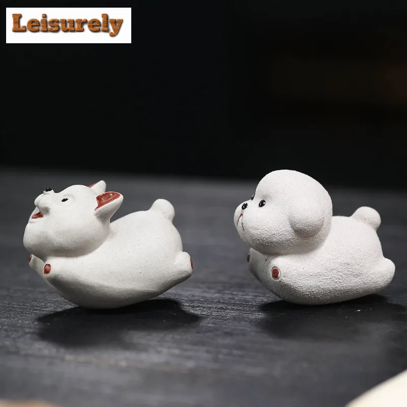Wealth Puppy Purple Clay Fly Puppy Tea Pet Japanese Tea Spirit Tea Figurine Play Toys Tea Zisha Statue Ornaments Can Be Raised
