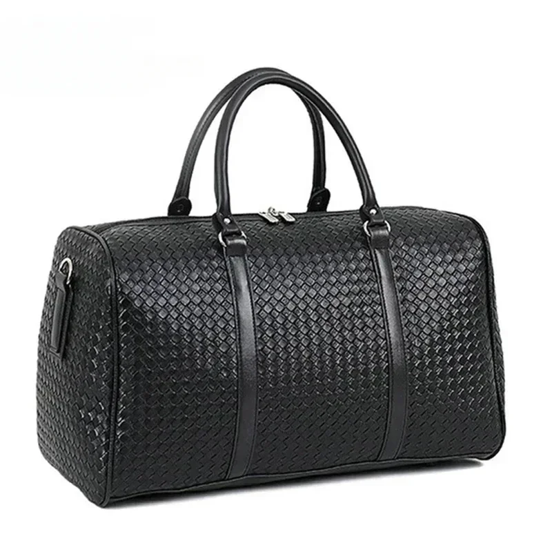 

2023 New Large Capacity PU Leather Travel Bag Waterproof Tote Luggage Multifunctional Duffle Bags Shoulder For Men Dropshipping