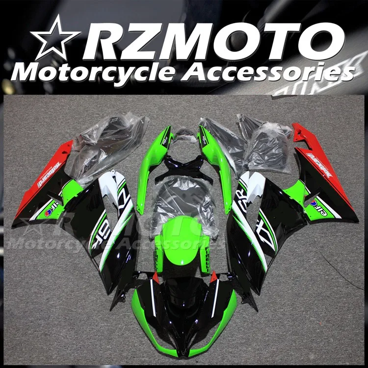 

Комплект обтекателей из АБС-пластика, 4 подарка, подходит для KAWASAKI ZX-6R ZX6R 636 2009 2010 2011 09 10 11 12, комплект кузова, зеленый, красный