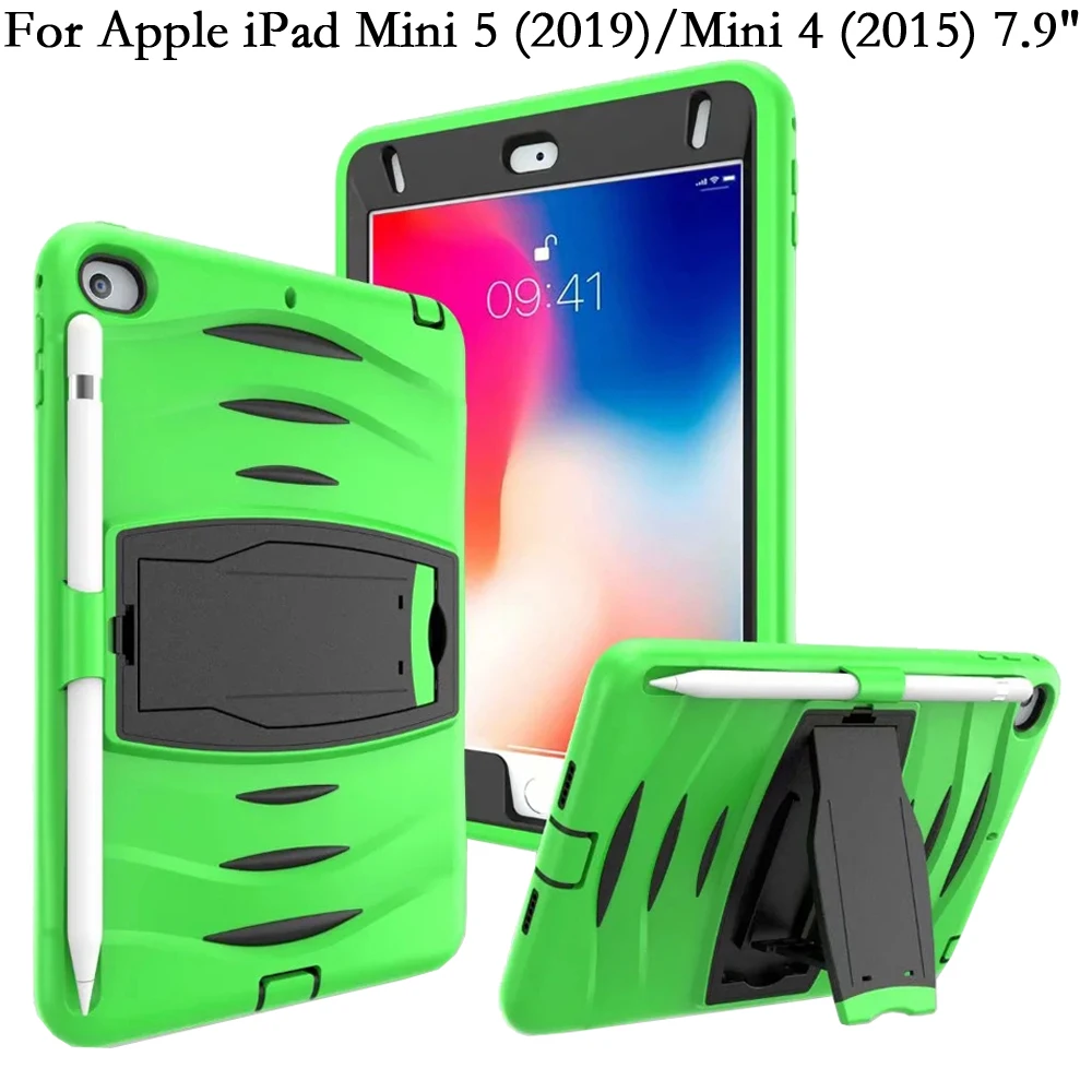 

Ударопрочный силиконовый чехол-подставка для iPad Mini 5 4 Mini5 2019 Mini4 2015