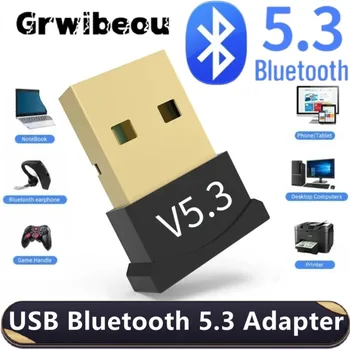 USB 블루투스 5.3 어댑터, 무선 블루투스 5.1 동글 어댑터, PC 노트북 무선 스피커, 오디오 리시버, USB 송신기