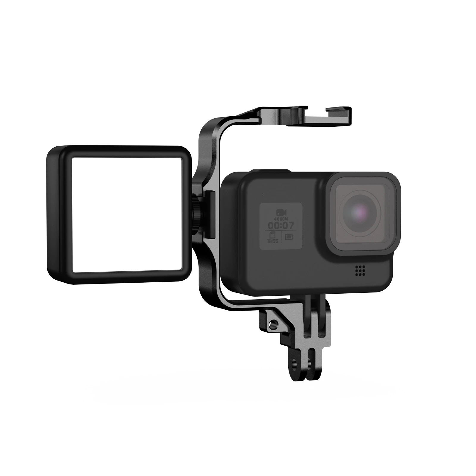 Cadre Métal pour GoPro Hero 11 10 9 8 7 DJI Action 3 - Support Caméra Action ouvert, prêt à insérer la caméra