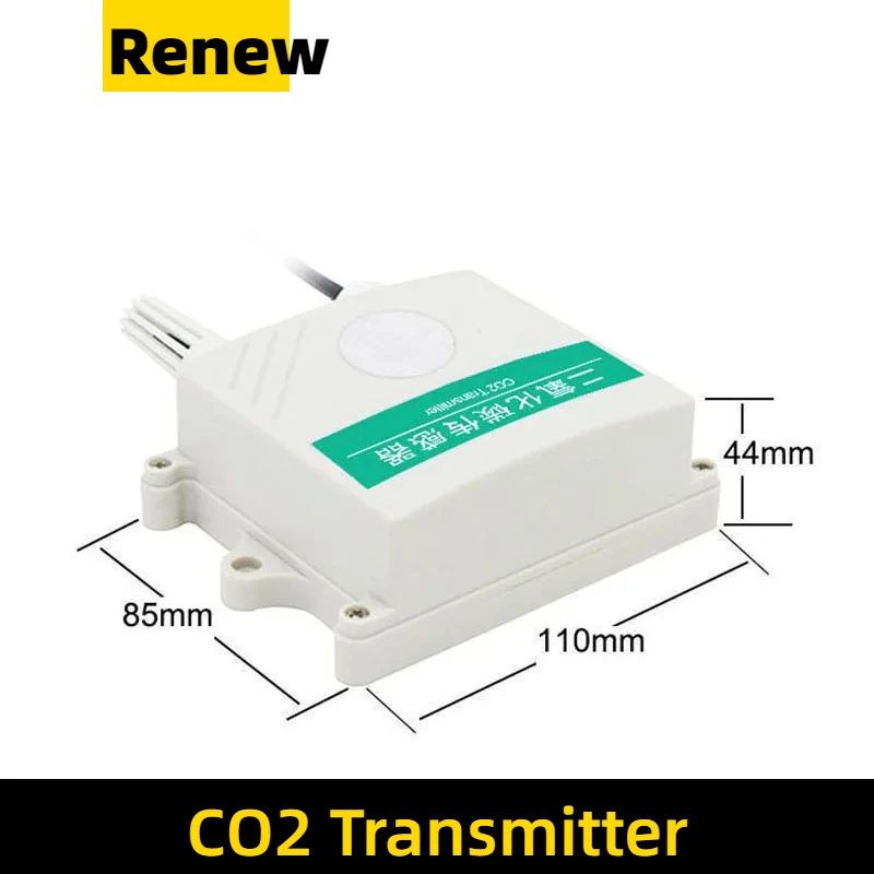 High Quality 2000/5000ppm/1%/3%/65% RS485 4-20mA Carbon Dioxide Meter CO2 Sensor Transmitter 4-20ma CO2 Transducer