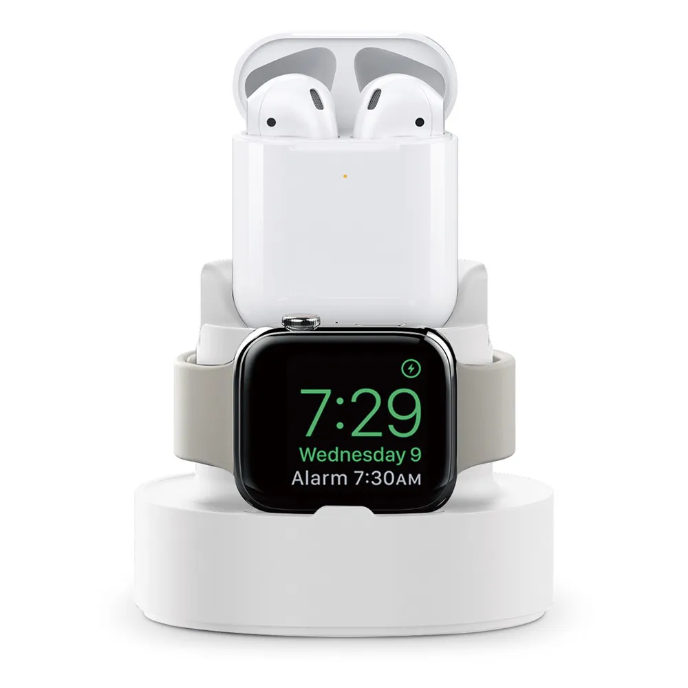 Universal 3-in-1 Charging Dock for Smartwatch, Earbuds, and Smartphone
