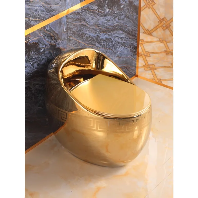 

Golden Toilet Egg-plated Golden Toilet Artistic Personality European-style ceramic new toilet