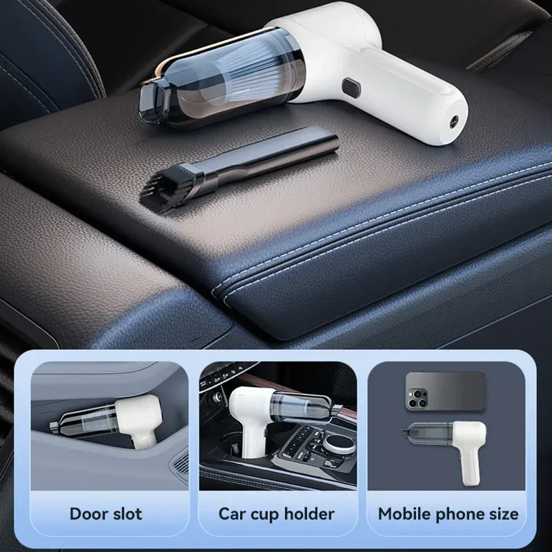 1900000PA Car Vacuum Cleaner Mini Handheld Strong Suction Brushless Cordless Vacuum Cleaner Portable Car Appliance 5