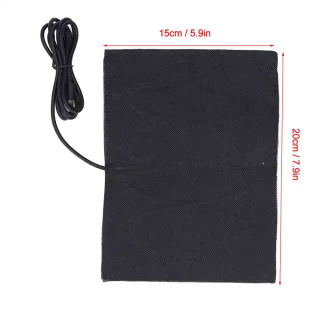 Usb Elektromos Fűtőpad Szénszálas Összecsukható 60 ℃ Fűtött Párna Derékhoz Dc5V 15 X 20 Cm - Image 4