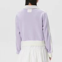 Veste Trefoil Adidas (Adidas) pour femme, vêtements de sport, mode tendance, vêtements décontractés, veste à revers tricotée Ky2151 3