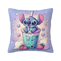 Custom Stitch Cartoon Anime Pillow Case Cushions Cover Square Pillowcase 1