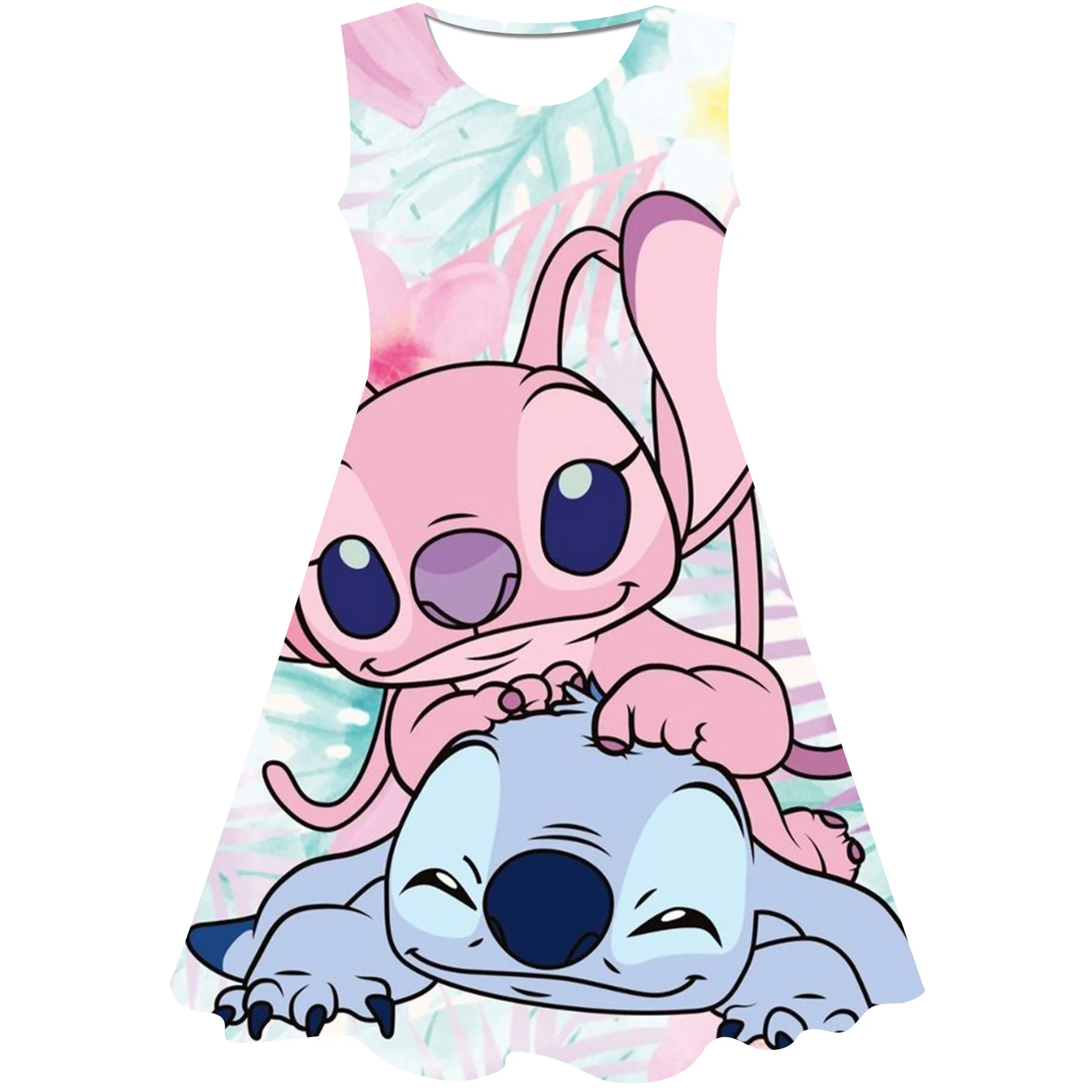 Disney Stitch Dress Fancy Kids Dresses for Girls Birthday Easter Cosplay Dress Up Kid Costume Girls Clothing Kids 2-10 year old