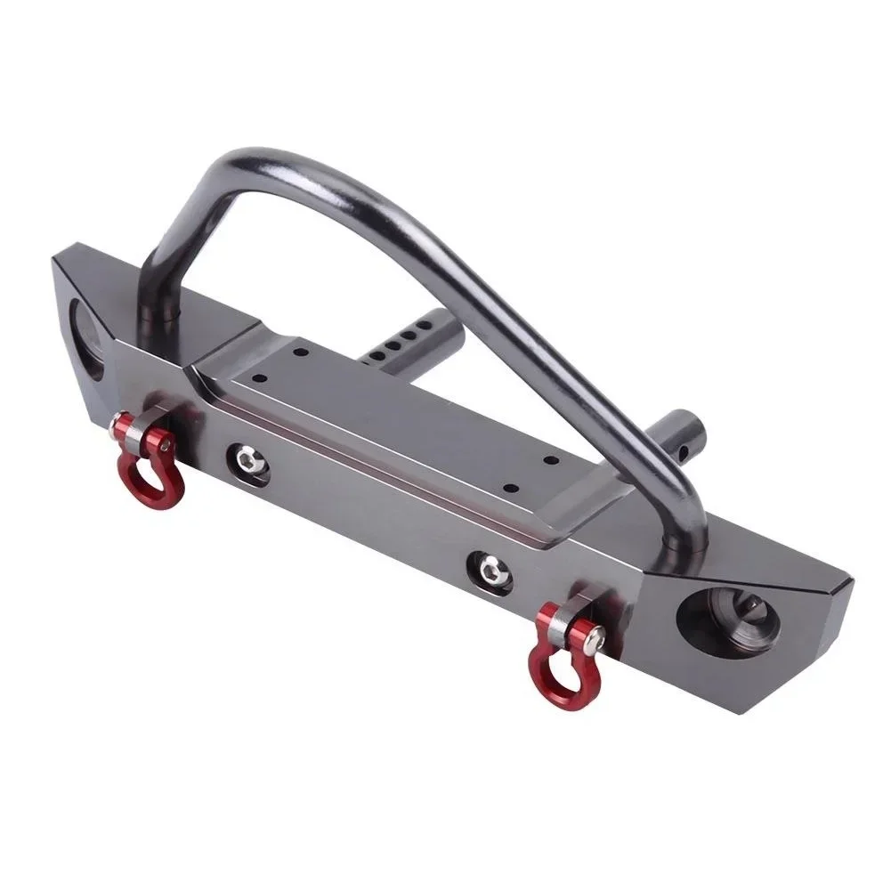 

Металлический передний бампер PigRC CNC для Axial SCX10 II 90046 Traxxas TRX4 MST 1/10 RC Гусеничный автомобиль, обновленные детали, аксессуары