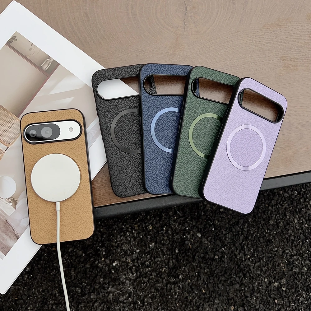 Magnetic Litchi Leather Pattern Soft Case