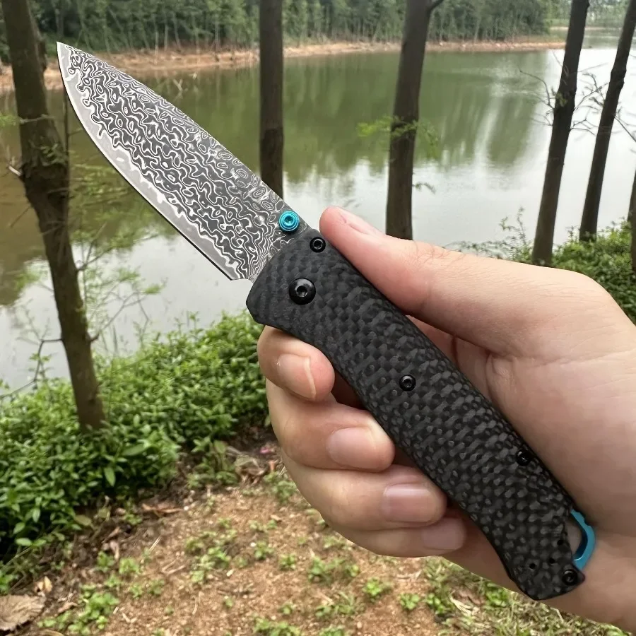 Carbon Fiber Folding Knife Steel Blade 5