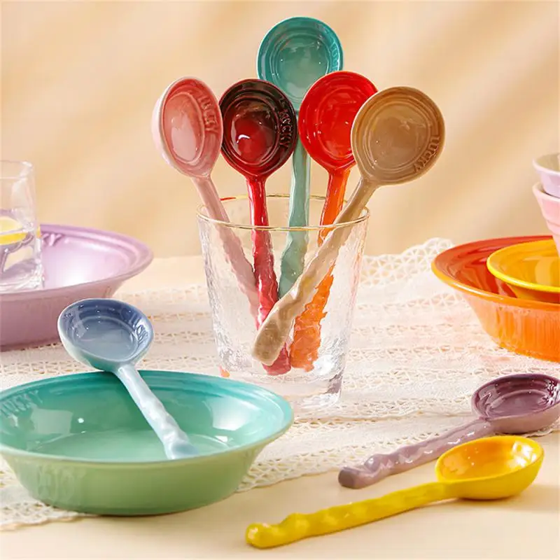 Ceramic Spoon Small Household Cutlery