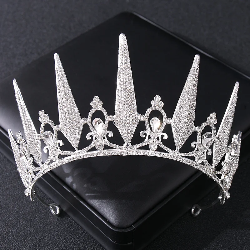 Jewelry Accessories Hair Accessory Bridal Headwear Baroque Vintage Crystal Rhinestone Princess Tiaras Crowns Diadems Women Bridal Wedding Hair Accessories