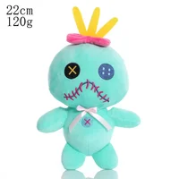 15/22cm Disney Scrump Plush Toys Pendant Cartoon Lilo and Stitch Plush Toys Soft Stuffed Kawaii Green Doll Xmas Gift For Kids 2