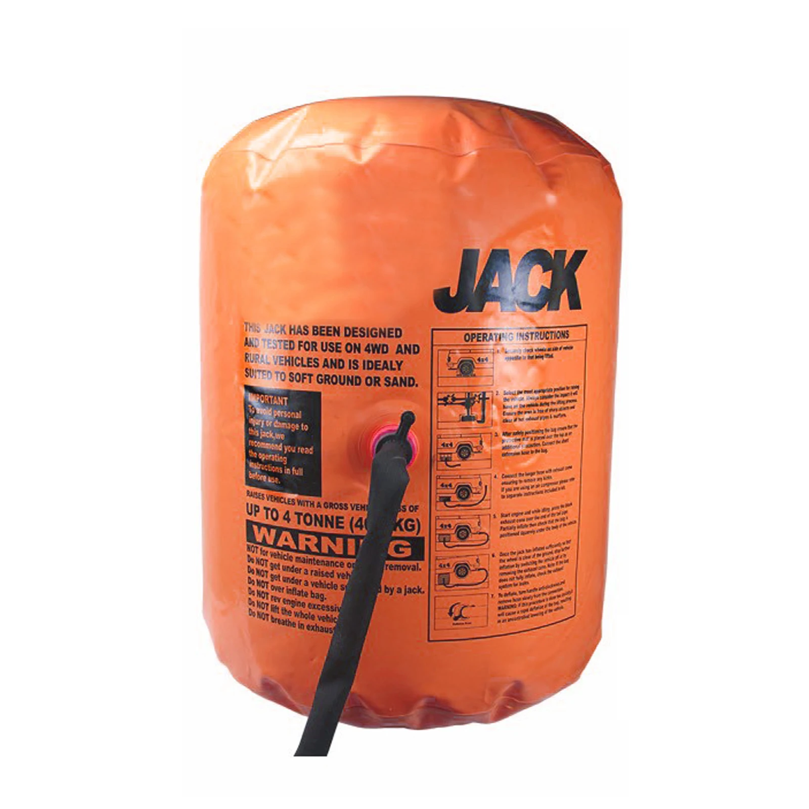 Orange Jack Inflatable Rescue Air Jack For Car 4T 4.2T Inflated Height 72 Cm For 12V SUV Sedan Wheel Support Inflatable Jacks - Image 2