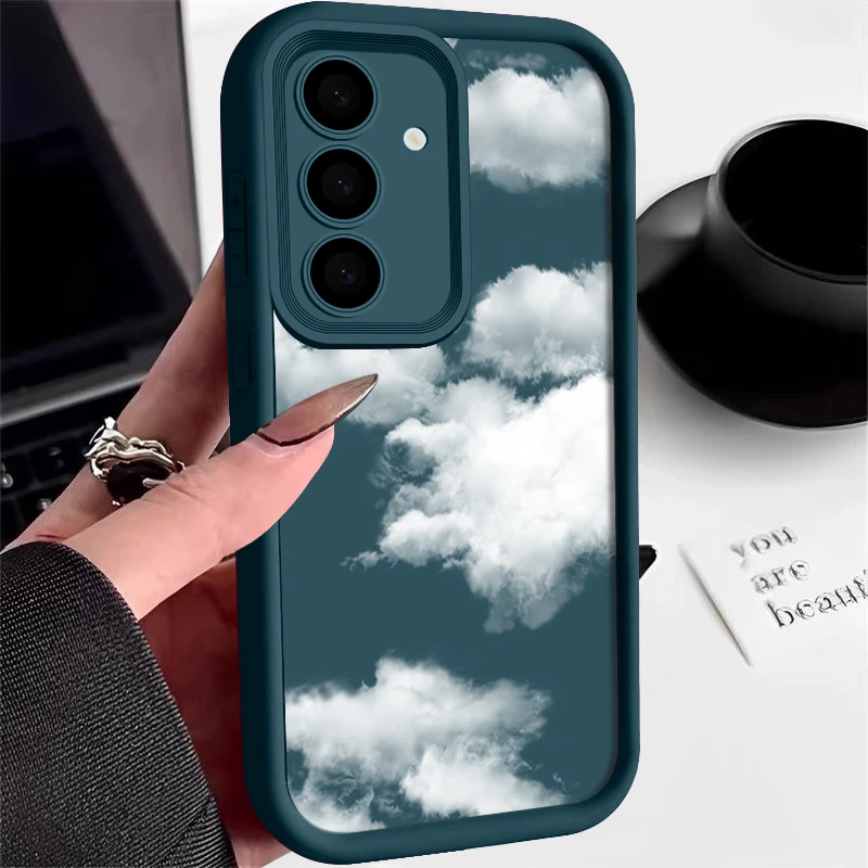 Elegant White Cloud Design Phone Case - Ultra Protection and Style