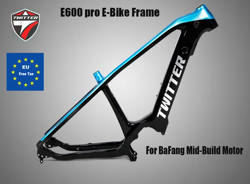 EBikeFrameE600pro29275erCarbonFiberT800ElectricBicycle