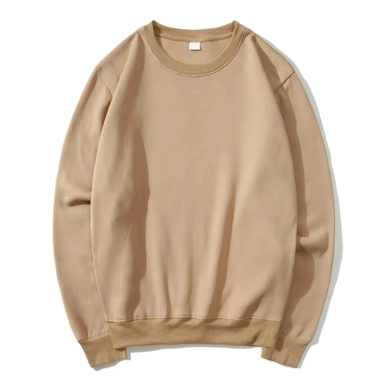 Spring and Autumn Fashion Brand Solid Color Round Neck Long sleeved Sweater for Men and Women's Fashion Casual Sports Shirt