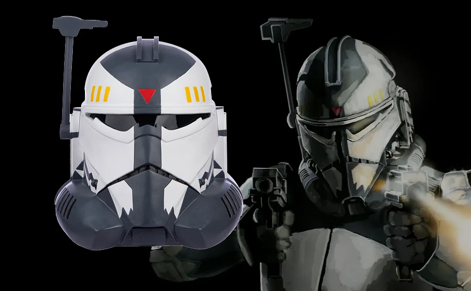 Xcosier Anime SW: The Clone mandalal Helmet Commander Wolffe Helmet Resin  Cosplay máscara de cabeza completa accesorios de Halloween colecciones| | -  AliExpress