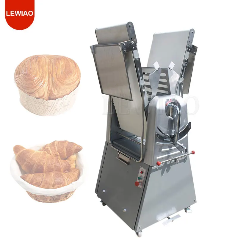 

Commercial Pizza Bread Dough Sheeter Pastry Cake Shortening Making Machine Desktop Bakery Equipment