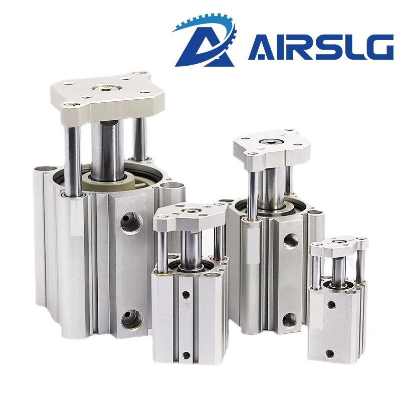 Cilindro do ar da Série do Smc Cqmb Nenhum Ímã Haste Guia Atuante Dobro Cilindro Pneumático Compacto Cqmb125 Cqmb1610 Cqmb20-15